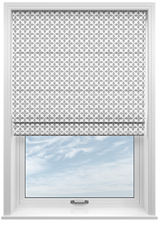 Hexgem, Quartz - Motorised Roman Blind